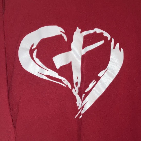 Kids heavy weight Gildan long sleeve cross t shirt. Size L. Excellent condition. - Picture 5 of 5